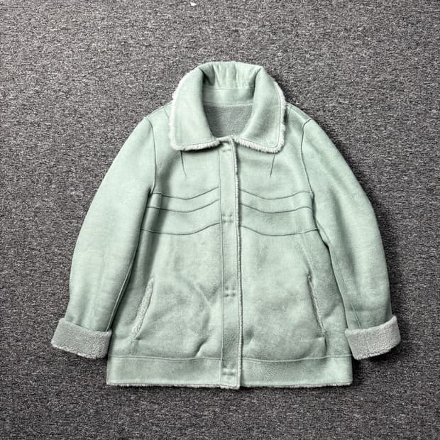 빈티지 민트 퍼 자켓