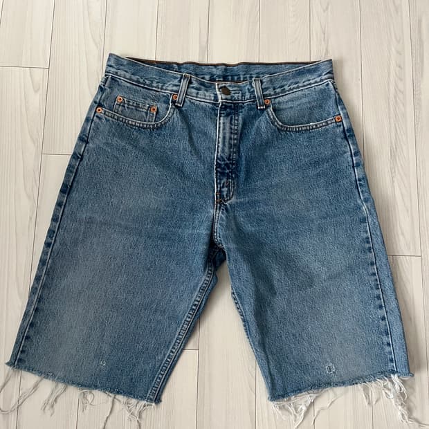 리바이스 오렌지탭 데님 쇼츠