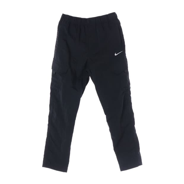 NIKE 블랙 스우시 나일론 카고 팬츠 L