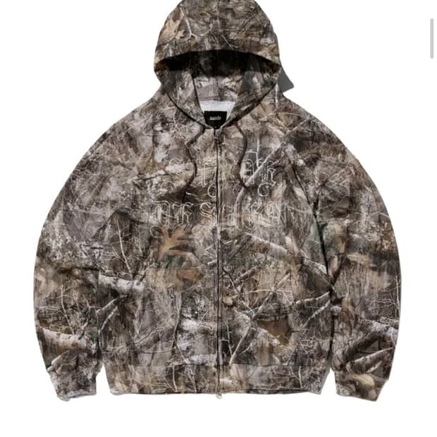 스웨이드 CAMO HOOD ZIP UP 후드집업