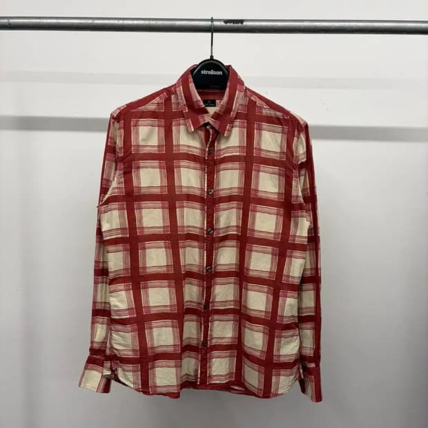 (95) 폴스미스 코튼 체크 긴팔 셔츠 롱슬리브