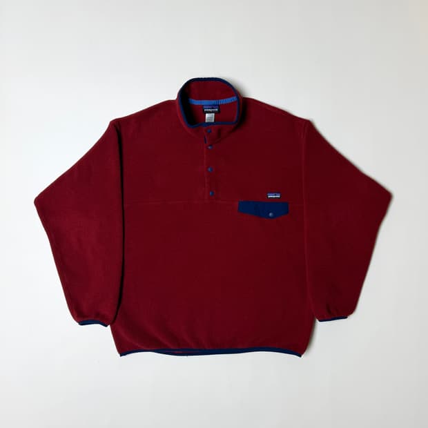 [L] 파타고니아 신칠라 플리스 후리스 버건디 레드