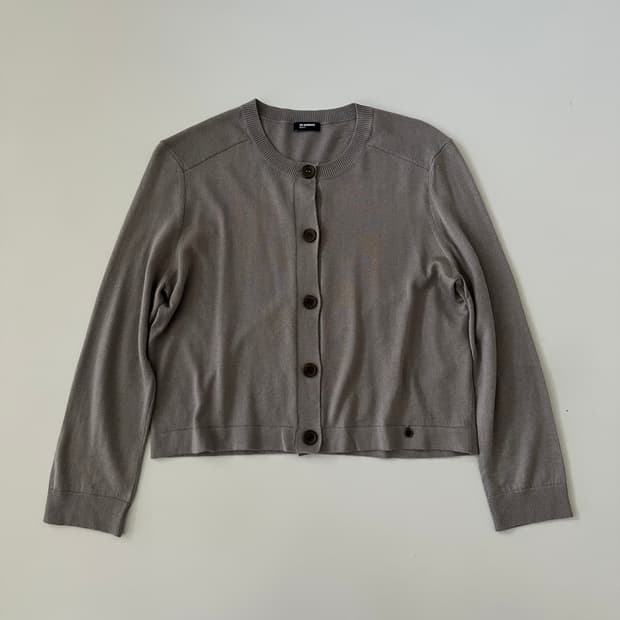 질샌더 jil sander navy 실크 혼방 칠부 가디건