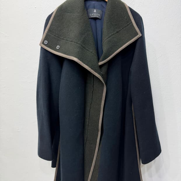 정품) LANVIN 컬렉션 랑방 한섬 캐시미어 혼방 코트 82