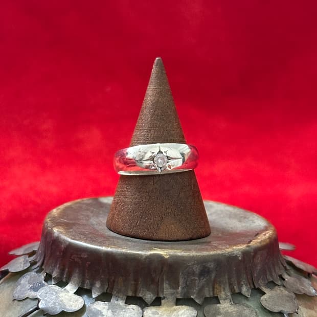 Vintage Cubic 925Silver Ring