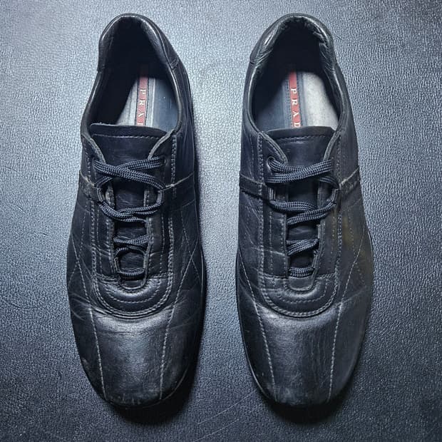 8.5 270~275 프라다 스니커즈 블랙 정품