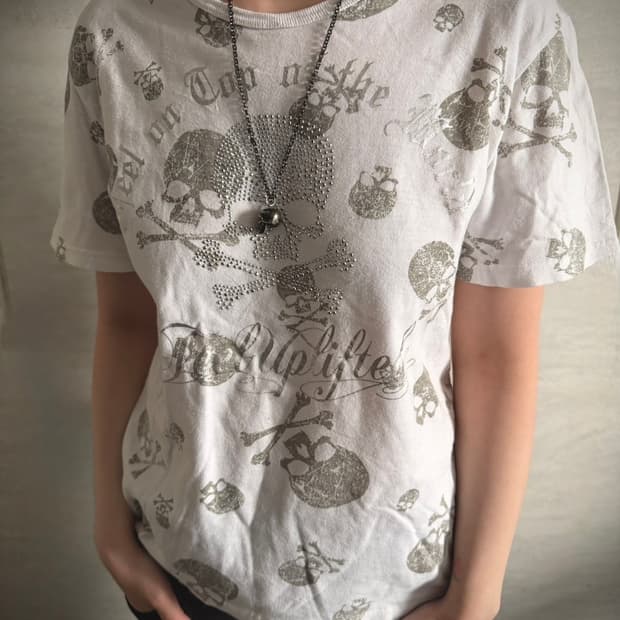 Skull print vintage t shirt