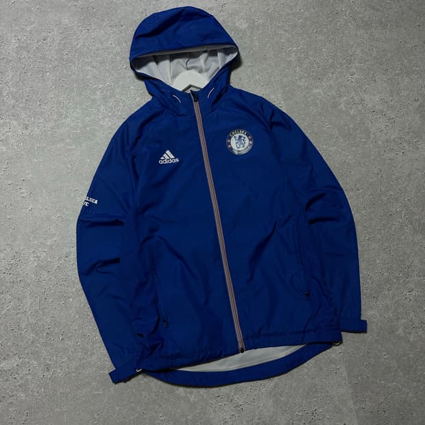 아디다스 첼시 올드스쿨 블루 바람막이