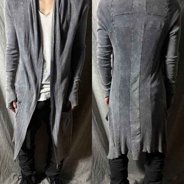 LGB BLACK CROSS Stone Washing Cardigan