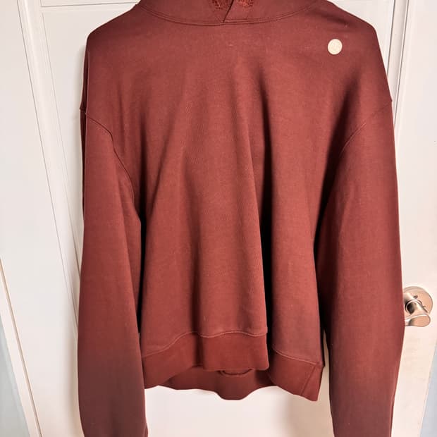 버건디 렉토 후드티