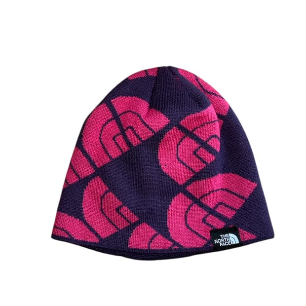 노스페이스 패턴 니트 비니