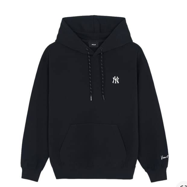 MLB x 카리나 오버핏 후드티 블랙