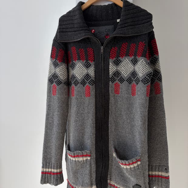 DIESEL knit zip up