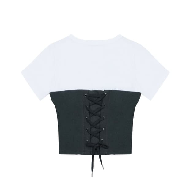 쓰리투에이티 코르셋 레이어드 티