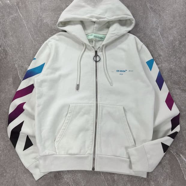 오프화이트 후드집업