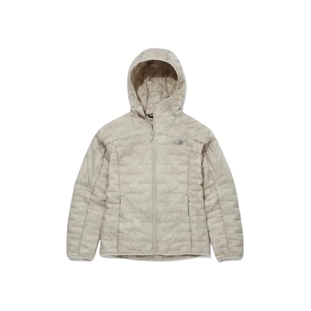 XL 새상품 정품 노스페이스 경량패딩 베이지 엑티브 웜스 후디 자켓