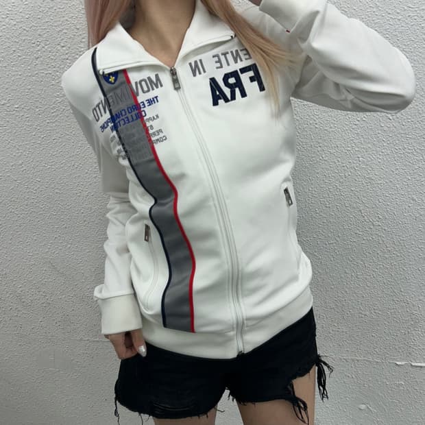 카파 센터로고 화이트 트략탑 S