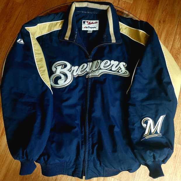 마제스틱 밀워키 브루워스 자켓