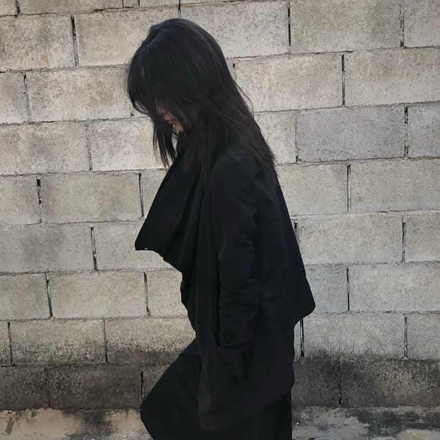 릭오웬스 비대칭 자켓