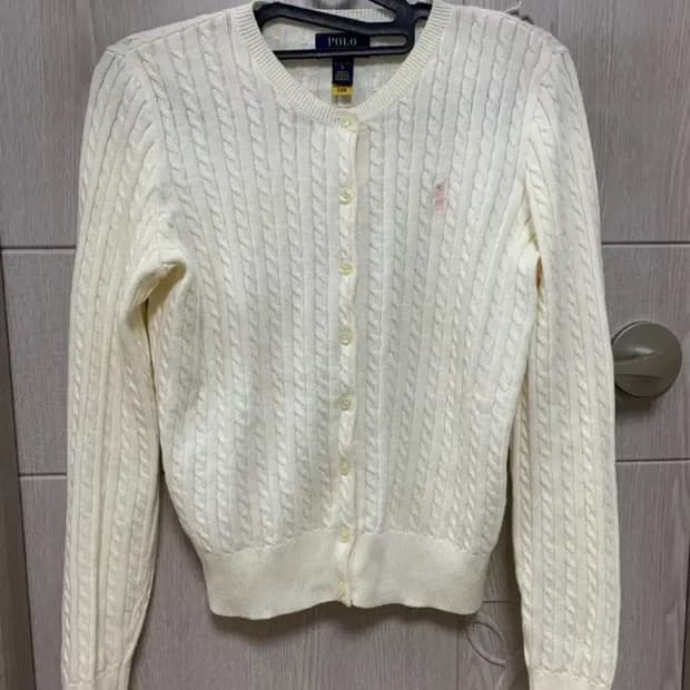 폴로 걸즈 가디건 아이보리 L