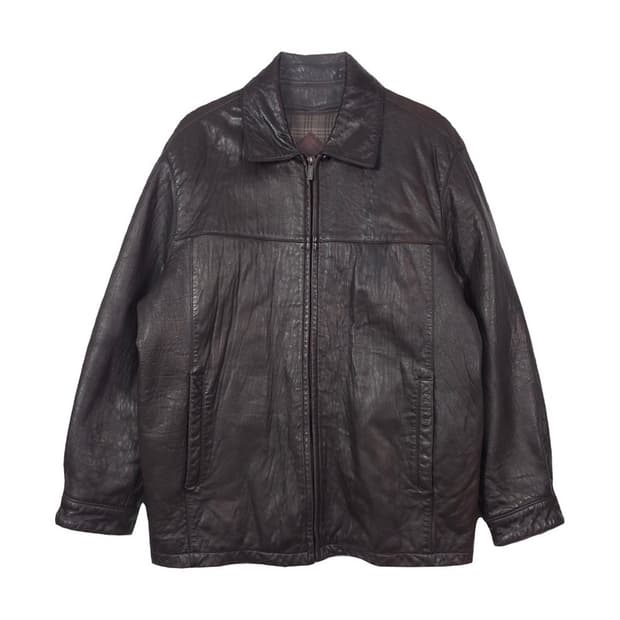 인디안 리얼 양가죽 클래식 블루종 자켓 95