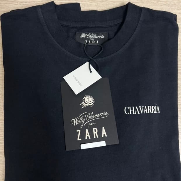 Willy Chavarria for ZARA 윌리차바리아 자라 블랙 반팔