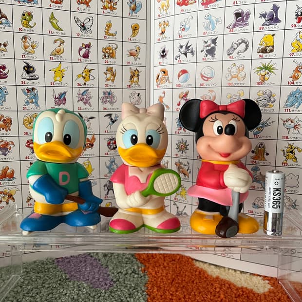 빈티지 디즈니 저금통 도날드덕 데이지덕 미니마우스 3종