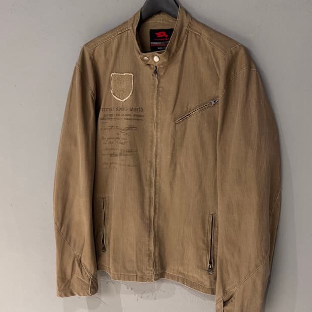 토니호크 레터링 라이더자켓 