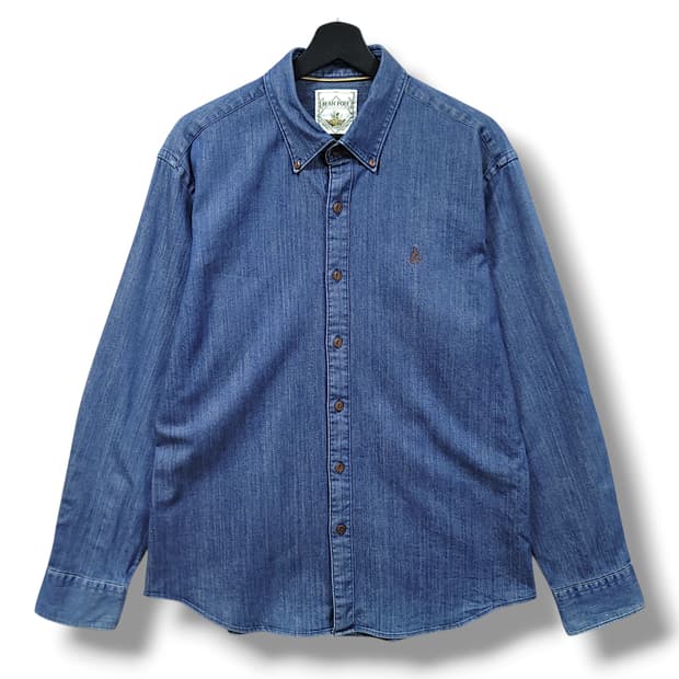 [105] 빈폴 진청 페니파딩 데님 긴팔셔츠