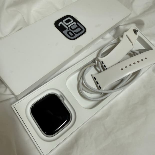 애플워치 10 실버 46mm 풀박스