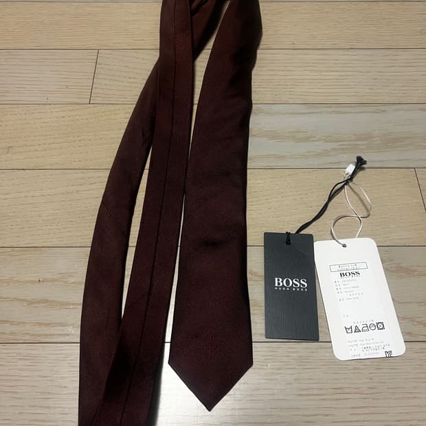 휴고보스 넥타이 버건디