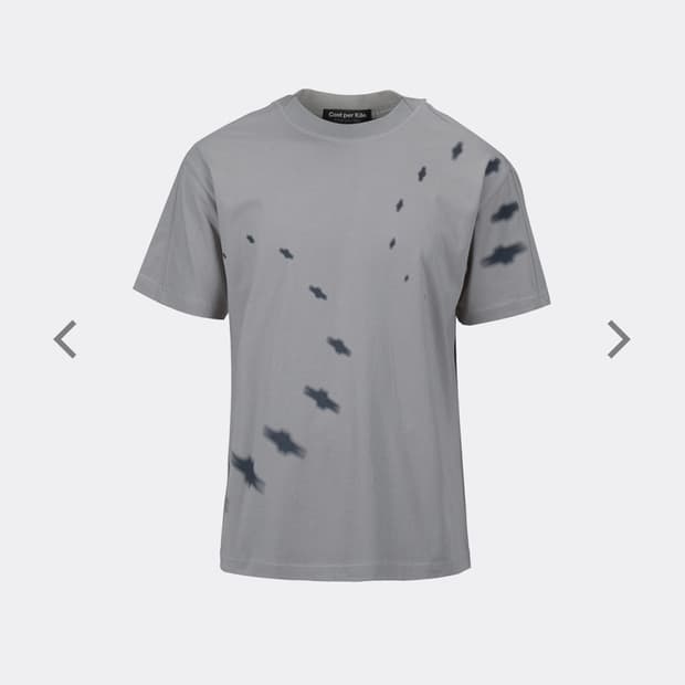 코스트퍼킬로 DIRTY STAR T-SHIRT-GREY 더티스타