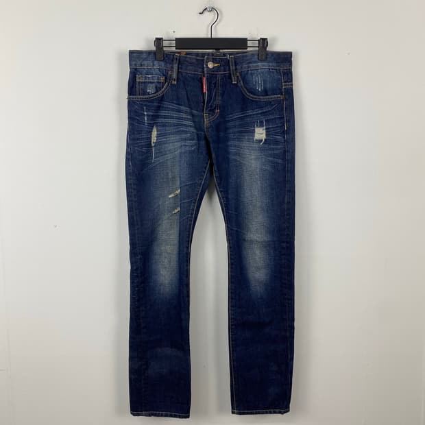 디스퀘어드2 워싱 데님팬츠 청바지 46 <638>  size 허리(단면)