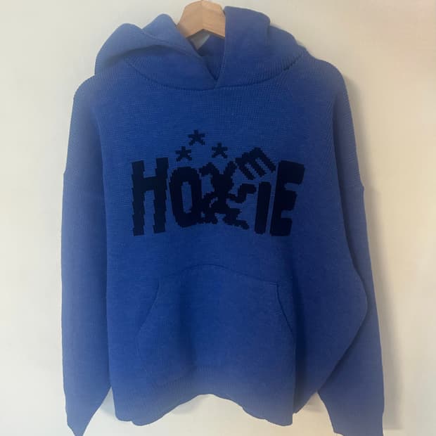 이스트쿤스트 homie hood knit blue