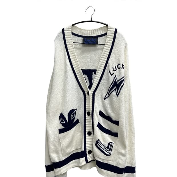 (F) 럭키슈에뜨 가디건 아이보리/네이비