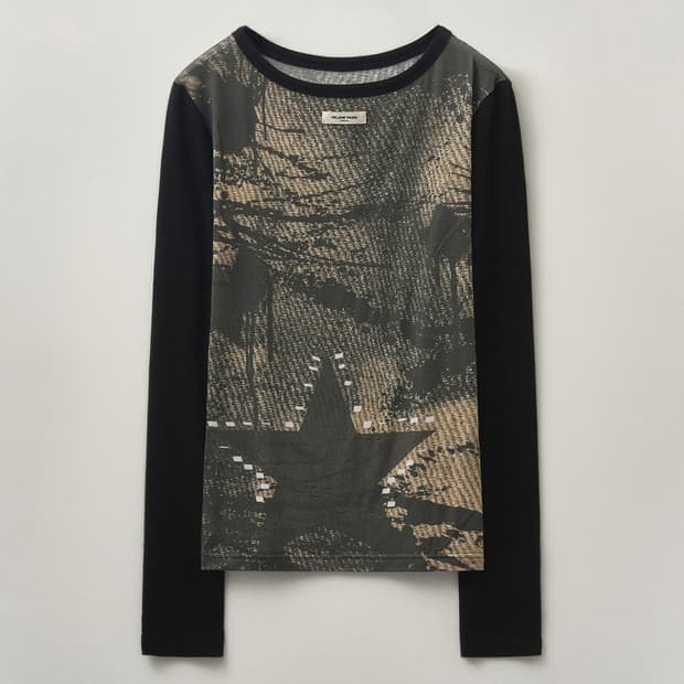 헬레네 파리스 그런지 아트워크 롱 슬리브 블랙