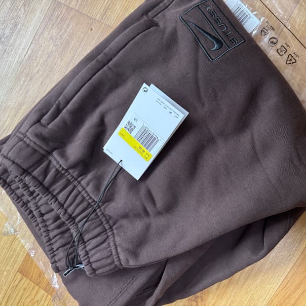 나이키 스투시 플리스 팬츠 브라운 S