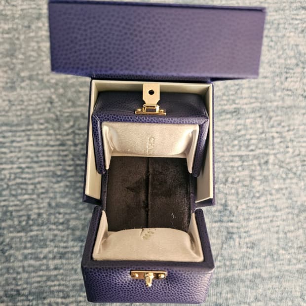 정품 쇼메 반지 케이스 + 쇼핑백 일자형 