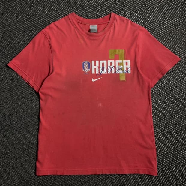 00s 나이키 2002 대한민국 국대 박지성 티셔츠o 5040