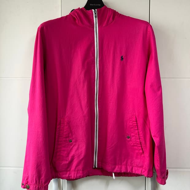 polo 집업 자켓 핫핑크