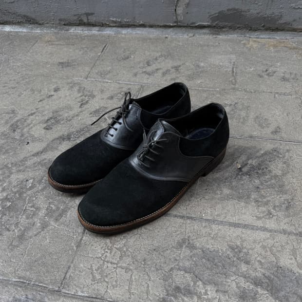 꼼데가르송 옴므 레더 스웨이드 도킹슈즈