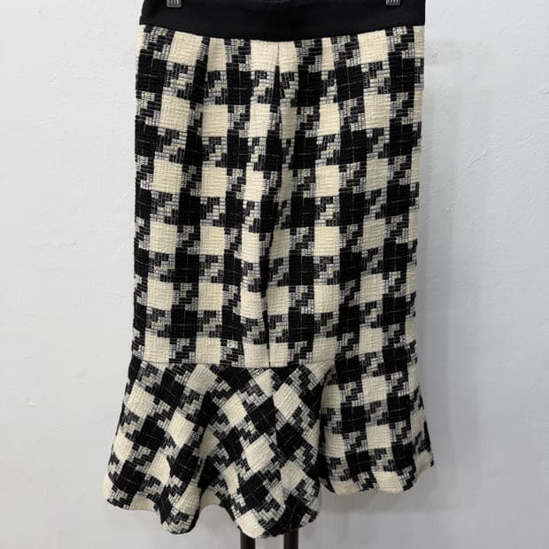 정품) 미샤 체크 롱스커트 70