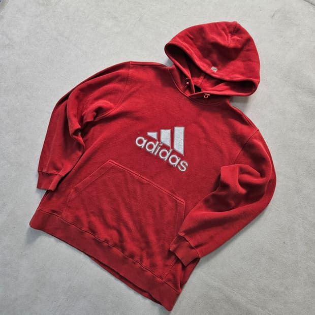 90 아디다스 빈티지 로고 후드티 0319Y