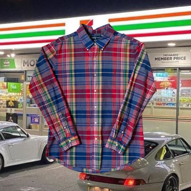 폴로 랄프로렌 체크 셔츠 (Man L) AB1693