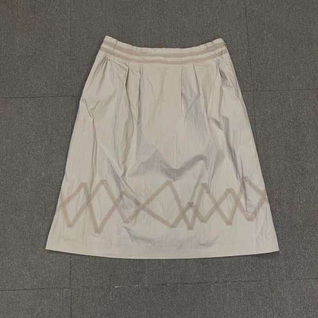 courreges 꾸레쥬 테이핑 미디 스커트 