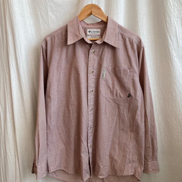 COLUMBIA 체크 셔츠(MEN M)