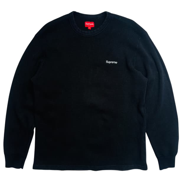 19ss 슈프림 도쿄 시부야 블랙 와플 니트 M