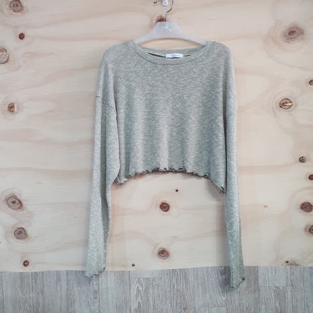 697) 여성 크롭 여름니트티