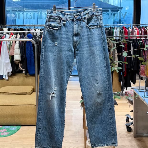 r13 데님 디스트로이드 팬츠