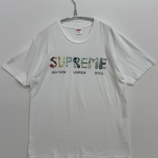 슈프림 락스 티셔츠 화이트 18SS